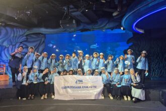 Tebar Kebahagiaan di Bulan Muharam, YBM BRI RO Jakarta 1 Ajak Anak Yatim Belajar dan Berwisata Edukatif di Jakarta Aquarium Safari